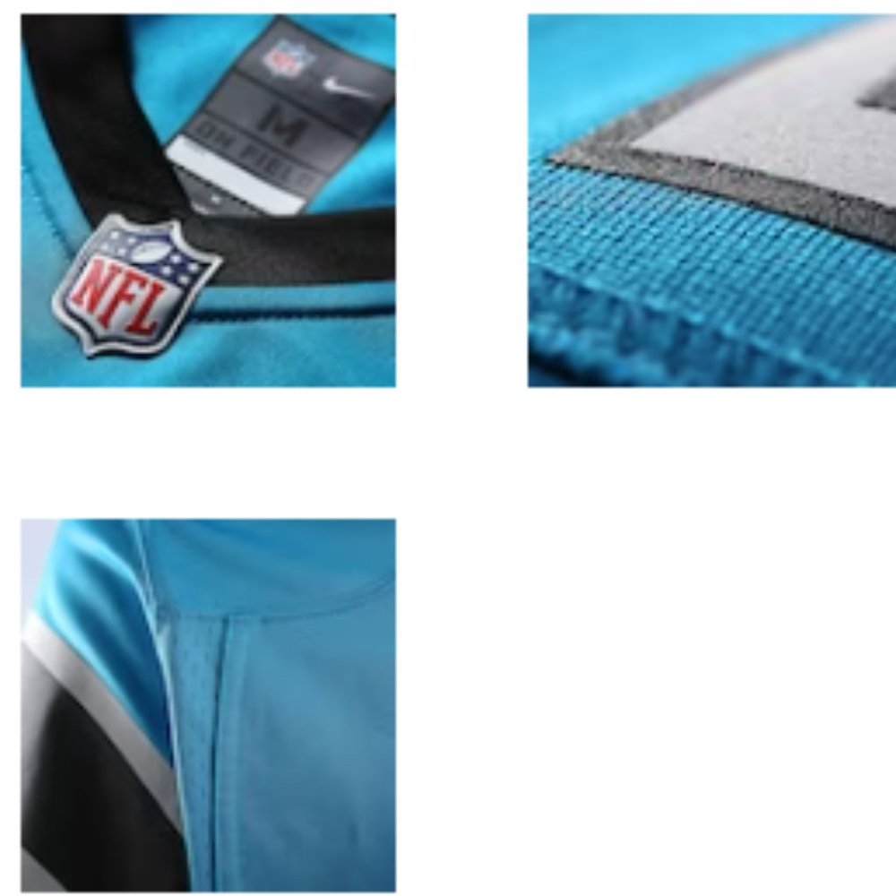 Men's Nike Christian McCaffrey Blue Carolina Panthers Game Jersey - Picture 5 of 9